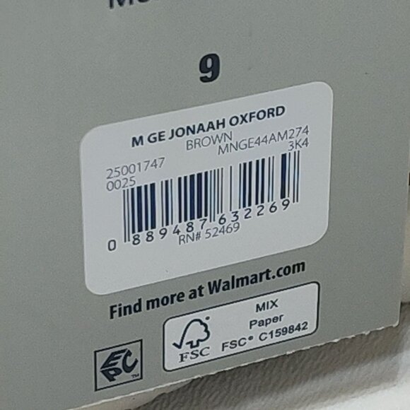 George Jonaah Wingtip Oxford Dress Shoes Size 9 Memory Insole True To Size Fit - Picture 9 of 10